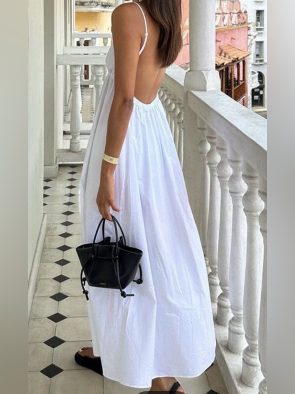 Commense White Lightweight Button-Up Top
